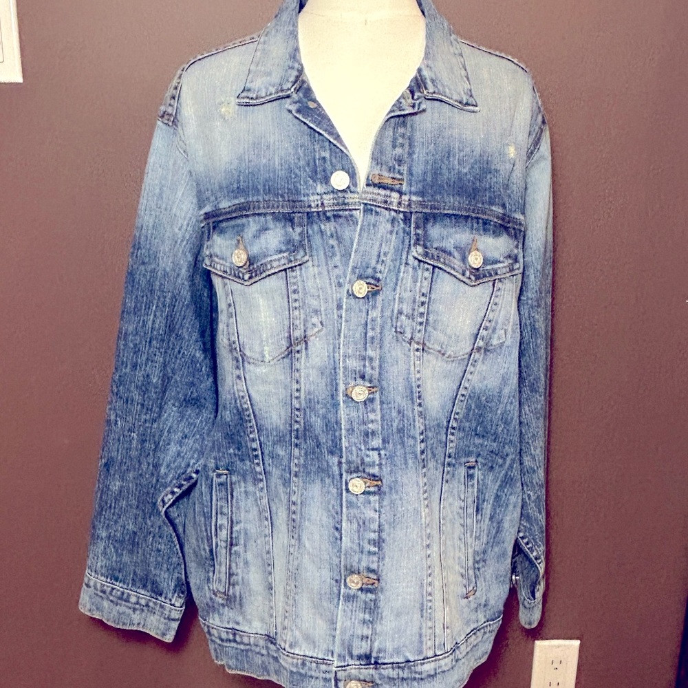 Free People Blue Jean Jacket